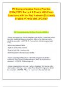 PN Comprehensive Online Practice  &lpar;2024&sol;2025&rpar; Form A & B with NGN Exam  Questions with Verified Answers &vert;&vert; Already  Graded A&plus; <RECENT UPDATE>   