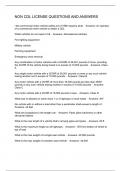 NON CDL LICENSE QUESTIONS AND ANSWERS