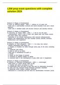 LSW prep exam questions with complete solution 2024