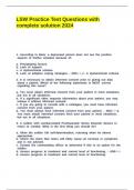 LSW Practice Test Questions with complete solution 2024&period;