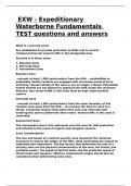 EXW - Expeditionary Waterborne Fundamentals TEST questions and answers&period;