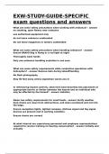 EXW-STUDY-GUIDE-SPECIFIC exam questions and answers&period;