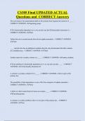 CS305 Final UPDATED ACTUAL  Questions and CORRECT Answers