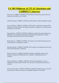 CS 305 Midterm ACTUAL Questions and  CORRECT Answers