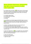 Barney Fletcher Final Exam &lowbar; 100 Questions with 100&percnt; Correct Answers &lowbar; Verified &lowbar; Latest Update 2024