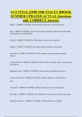 UCF FINAL QMB 3200 STACEY BROOK  SUMMER UPDATED ACTUAL Questions  and CORRECT Answers