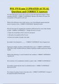 PSY 375 Exam 2 UPDATED ACTUAL Questions and CORRECT Answers