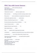 IPAC Test with Correct Answers