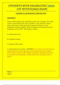 STUDENTS WITH DISABILITIES CST NYSTCE&lpar;060&rpar; EXAM 