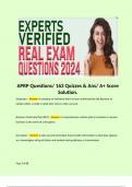 APR Exam Practice Questions&sol; 55 Questions & Answer 
