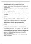 SERVSAFE MANAGER EXAM &lpar;80 QUESTIONS&rpar;