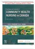 Test Bank for Stanhope and Lancaster's Community Health Nursing in Canada by Sandra A&period; MacDonald and Sonya L&period; Jakubec &lpar;COMPLETE STUDY GUIDE&rpar;&rpar;