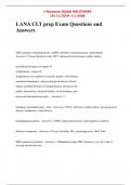 LANA CLT prep Exam Questions and Answers