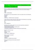 TEAS 7 Science Practice Questions and Answers Graded A&plus;