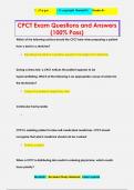 CPCT Exam Questions and Answers &lpar;100&percnt; Pass&rpar;