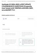 Xactimate X2 &vert;2024-2025 LATEST UPDATE COMPREHENSIVE QUESTIONS &lpar;Frequently Most Tested&rpar; AND VERIFEID ANSWERS &lpar;100&percnt; accurate&rpar;&vert;GET IT A&plus;