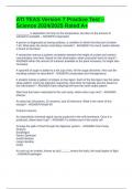 ATI TEAS Version 7 Practice Test &ndash; Science 2024&sol;2025 Rated A&plus;