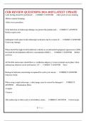 CER &lpar;Certified Endoscope Reprocessing&rpar; REVIEW QUESTIONS 2024-2025 LATEST UPDATE