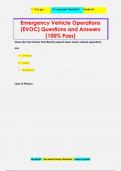 Emergency Vehicle Operations  &lpar;EVOC&rpar; Questions and Answers &lpar;100&percnt; Pass&rpar;
