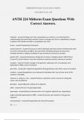 ANTH 224 Midterm Exam Questions With Correct Answers&period;