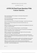 ANTH 224 Final Exam Questions With Correct Answers&period;