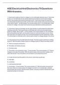 ASE Electrical And Electronics T6 Questions With Answers