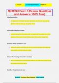 NUR2243 Exam 3 Review Questions  and Answers &lpar;100&percnt; Pass&rpar;