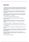 QSP&sol;QSD QUESTIONS & ANSWERS RATED 100&percnt; CORRECT