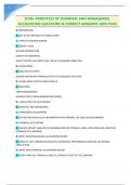 D196- PRINCIPLES OF FINANCIAL AND MANAGERIAL ACCOUNTING QUESTIONS & CORRECT ANSWERS 100&percnt; PASS