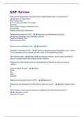 QSP EXAM PACKAGE DEAL WITH 100&percnt; CORRECT SOLUTIONS