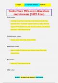 Santa Clara EMS exam Questions  and Answers &lpar;100&percnt; Pass&rpar;