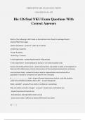 Bio 126 final NKU Exam Questions With Correct Answers