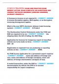 CUSECO TRAINING EXAM AND PRACTICE EXAM  NEWEST ACTUAL EXAM COMPLETE 300 QUESTIONS AND  CORRECT DETAILED ANSWERS &lpar;VERIFIED ANSWERS&rpar;  &vert;ALREADY GRADED A&plus;