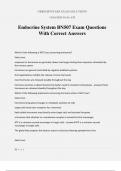 Endocrine System BN507 Exam Questions With Correct Answers