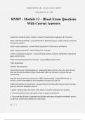 BN507 - Module 13 &ndash; Blood Exam Questions With Correct Answers