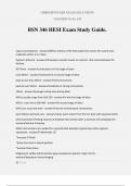 BSN 346 HESI Exam Study Guide&period;