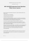 BSN 346 ISB Postpartum Exam Questions With Correct Answers