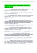 MDA Chapter 57 - Pediatric Dentistry Solved 2024