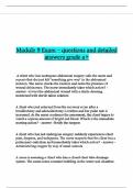 Module 9 Exam &ndash; questions and detailed answers grade a&plus;