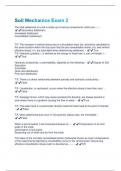 Soil Mechanics Exam 2 &lpar;Questions & Answers&rpar; Rated 100&percnt;