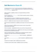 Soil Mechanics Exam &num;3 Questions and Answers Fully Solved 100&percnt;