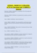 GED101 - MODULE 3 UPDATED  ACTUAL Questions and CORRECT  Answers