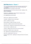 Soil Mechanics - Exam 1 &lpar;Questions & Answers&rpar; Rated 100&percnt;