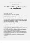 Class D license Mississippi Exam Questions With Verified Answers
