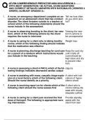 ATI RN COMPREHENSIVE PREDICTOR NGN 2024 VERSION 3  WITH &lpar;NEXT GENERATION&rpar; 180 ACTUAL EXAM QUESTIONS  AND CORRECT DETAILED ANSWERS WITH RATIONALES &lpar;VERIFIED ANSWERS&rpar; &vert;ALREADY GRADED A&plus;