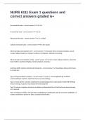 NURS 6111 Exam 1 questions and correct answers graded A&plus;