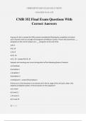 CMB 352 Final Exam Questions With Correct Answers