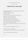 CMB 352 Exam 1 Study Guide&period;