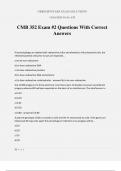 CMB 352 Exam &num;2 Questions With Correct Answers