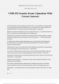 CMB 352 Genetics Exam 1 Questions With Correct Answers